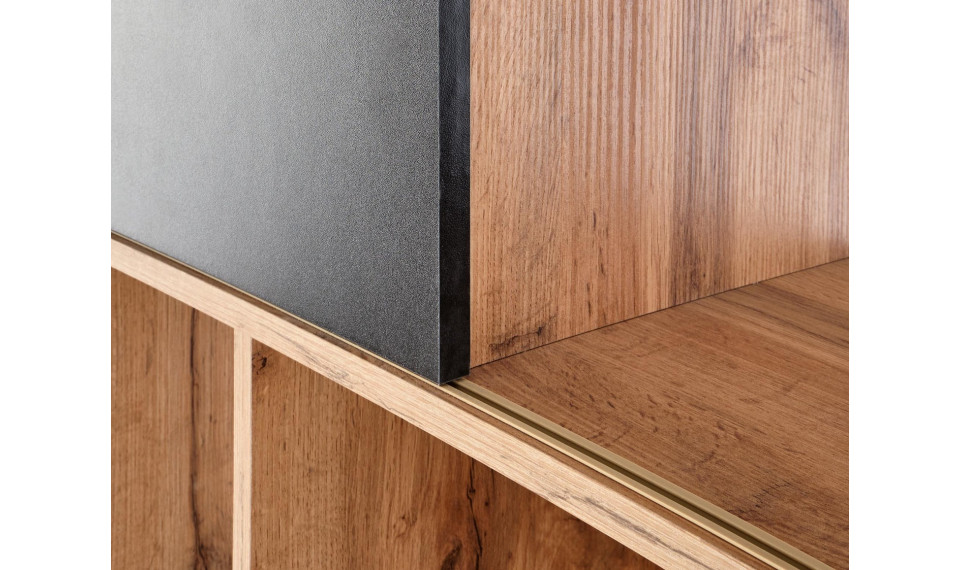 REG-22 Riiul, värv tamm votan / must matt | Riiulid | ZIPhome.ee pilt 4