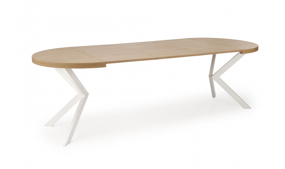 Peroni  pikendatav laud 100/250, kuldne tamm/valge | Lauad | ZIPhome.ee изображение 3