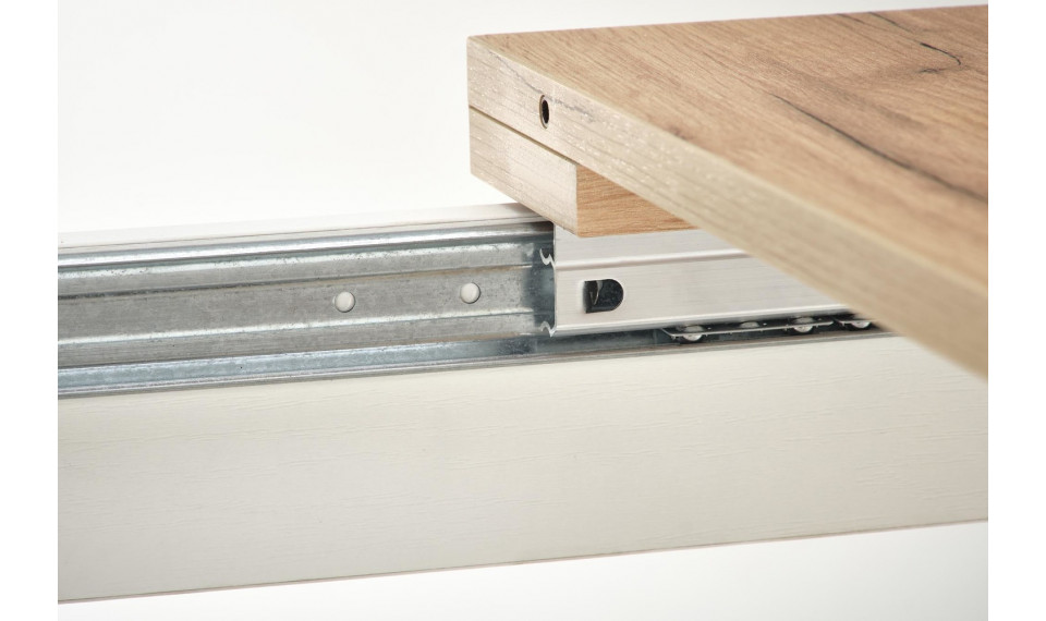 TIAGO SQUARE раскладной обеденный стол 90/125, дуб крафт/белый | Столы | ZIPhome.ee изображение 3