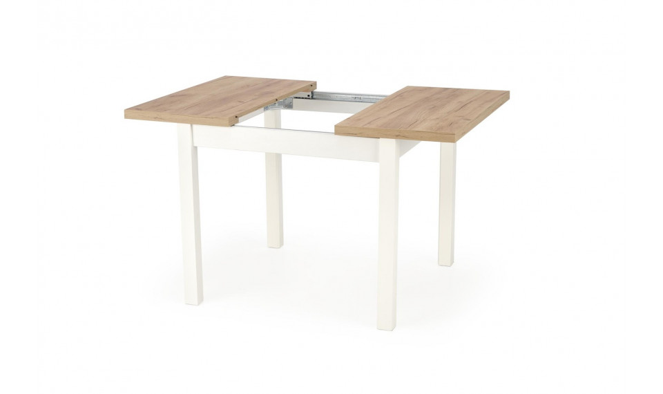 TIAGO SQUARE раскладной обеденный стол 90/125, дуб крафт/белый | Столы | ZIPhome.ee изображение 2