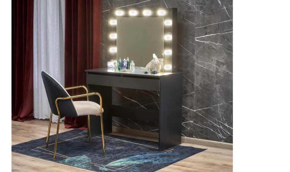 Hollywood туалетный столик черный | Туалетные столики | ZIPhome.ee изображение 2