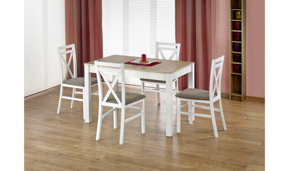 MAURYCY Extendable 118-158 dining table, color: sonoma oak/white | Tables | ZIPhome.ee image 1