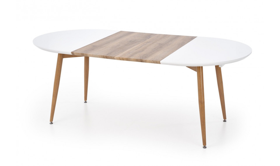 EDWARD Extendable 120-200 dining table, color: honey oak, white | Tables | ZIPhome.ee image 6