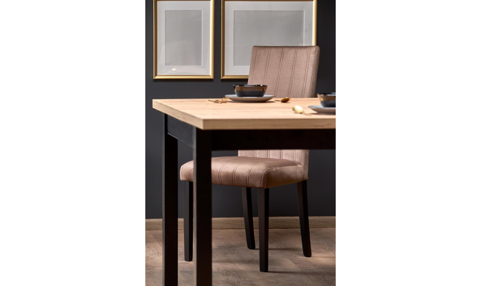 TIAGO SQUARE extendable dining table 90/125, craft oak/black | Tables | ZIPhome.ee image 3