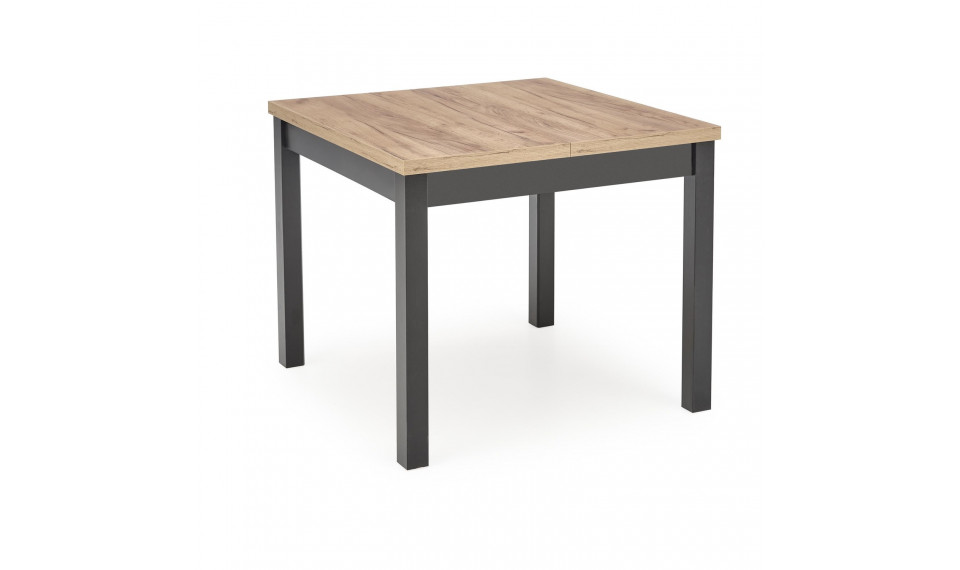 TIAGO SQUARE extendable dining table 90/125, craft oak/black | Tables | ZIPhome.ee image 6