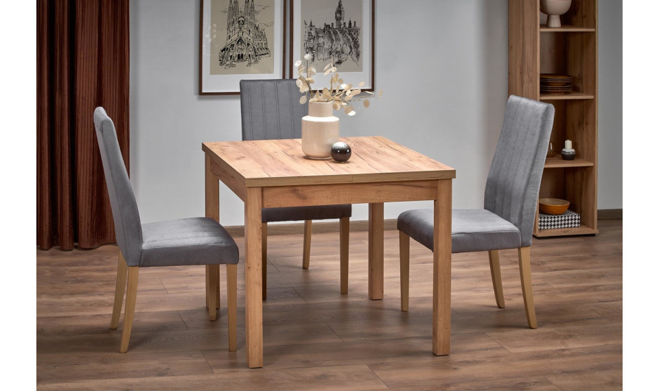 TIAGO SQUARE extendable dining table 90/125, craft oak | Tables | ZIPhome.ee image 1