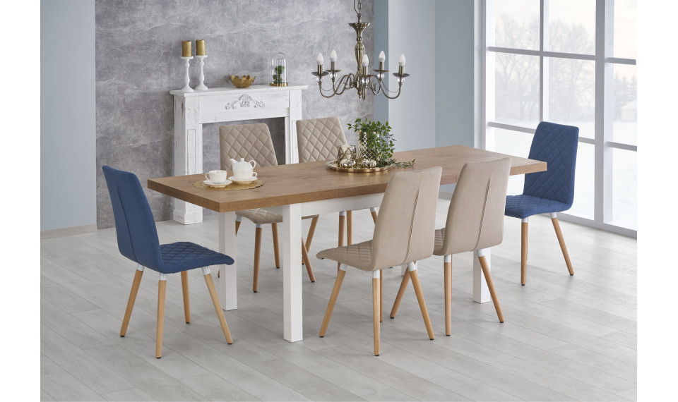 TIAGO Раздвижной обеденный стол 140-220, lancelot дуб/белый | Столы | ZIPhome.ee изображение 5