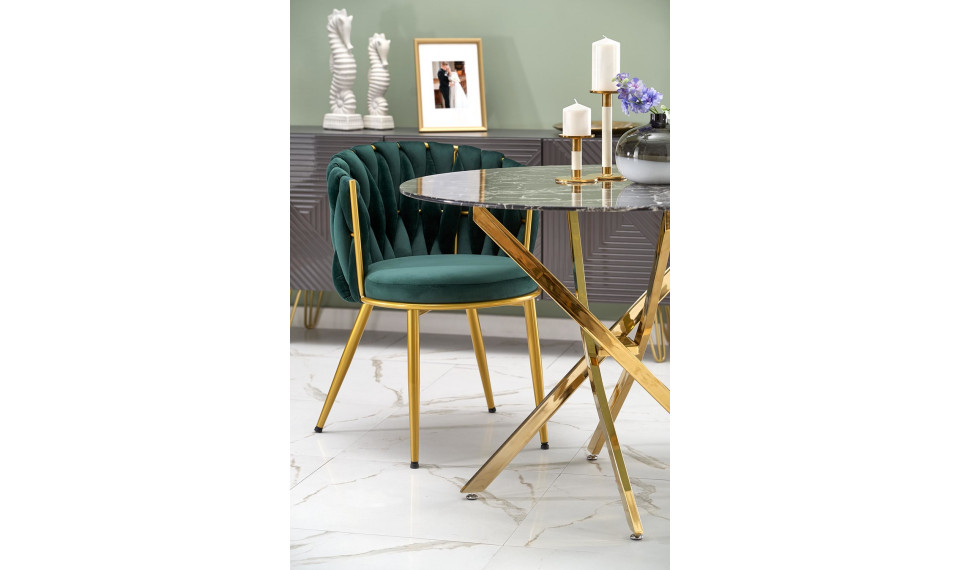 RAYMOND Dining table, color black marble/gold | Tables | ZIPhome.ee image 2