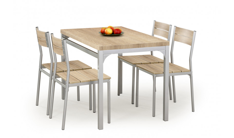 MALCOLM Table+4 chairs, color sonoma oak | Tables | ZIPhome.ee image 1