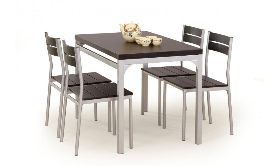 MALCOLM Table+4 chairs, color wenge | Tables | ZIPhome.ee image 1
