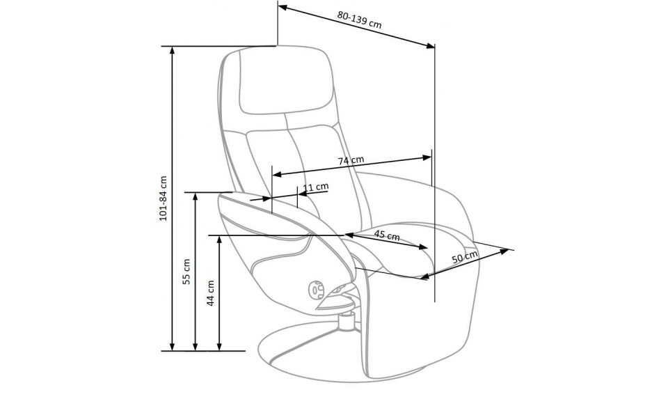 OPTIMA Recliner, color black | 100% Quality OPTIMA Recliner, color black | Armchairs | ZIPhome.ee image 2