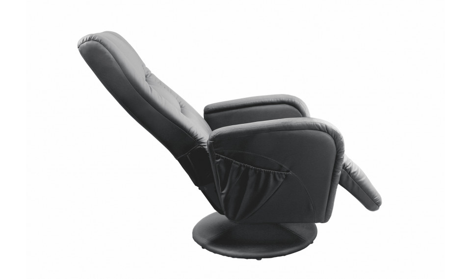 PULSAR Recliner with massage function, eco leather, color: black | 100% Quality PULSAR Recliner with massage function, eco leather, color: black | Armchairs | ZIPhome.ee image 2