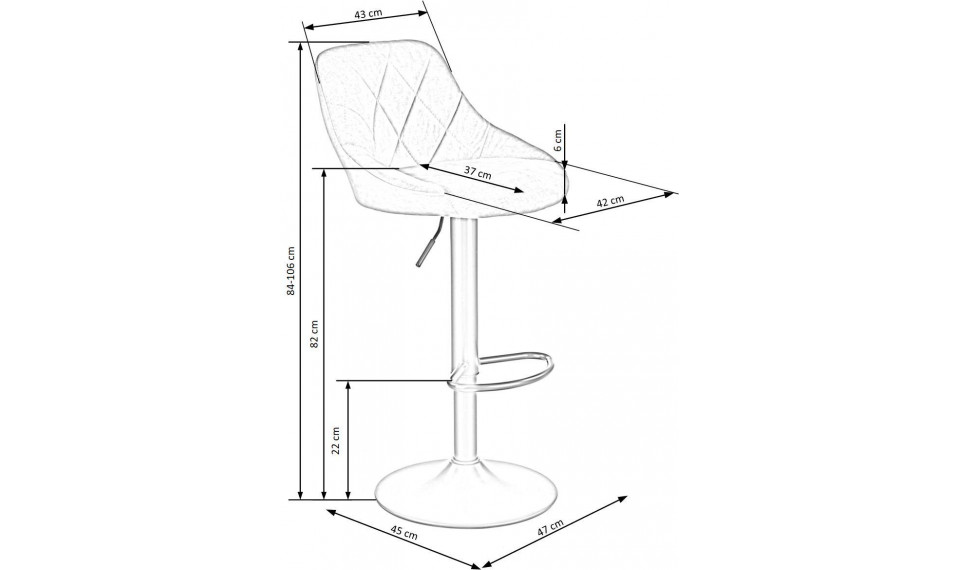 H-101 Барный стул бежевый | Стулья и кресла | ZIPhome.ee изображение 4