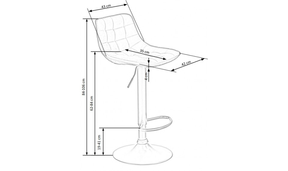 H-95 Барный стул, цвет бежевый | Стулья и кресла | ZIPhome.ee изображение 4