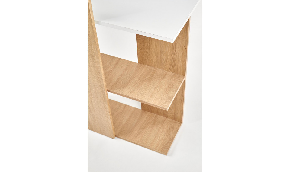 FINO Письменный стол, белый/золотистый дуб | Письменные столы | ZIPhome.ee изображение 5