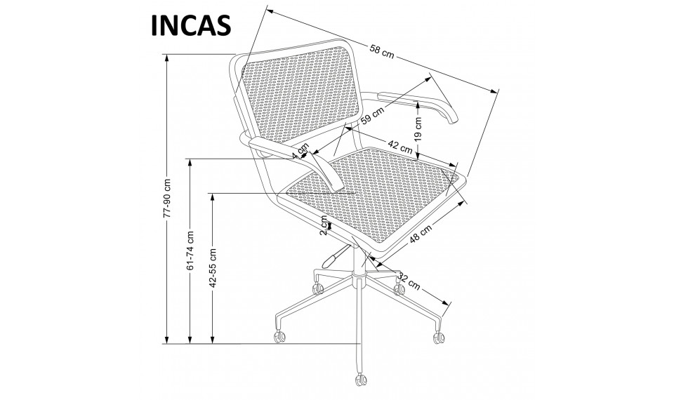 INCAS Компьютерный стул, серый | Офисные кресла | ZIPhome.ee изображение 2