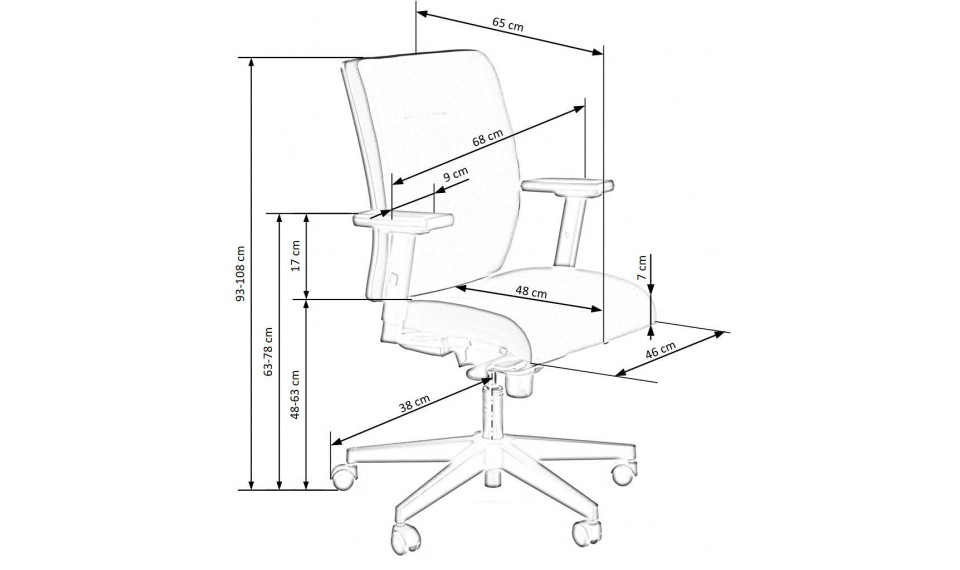 GULIETTA Компьютерный стул, красный | Офисные кресла | ZIPhome.ee изображение 6