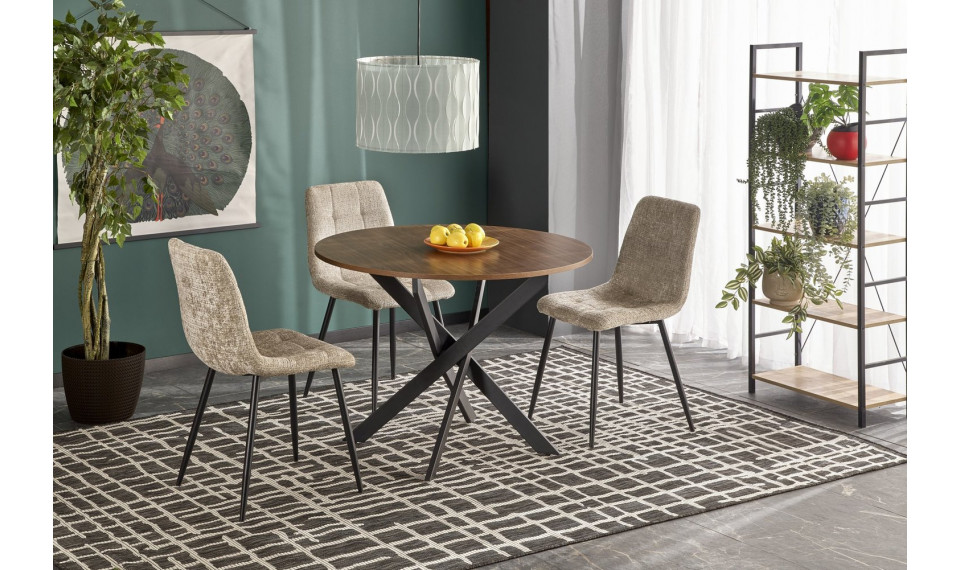 Круглый стол Edgar орех 100 | Столы | ZIPhome.ee изображение 1