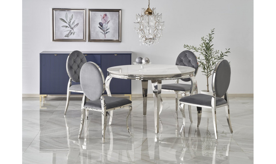 Reginald round table 120 white marble | Tables | ZIPhome.ee image 1