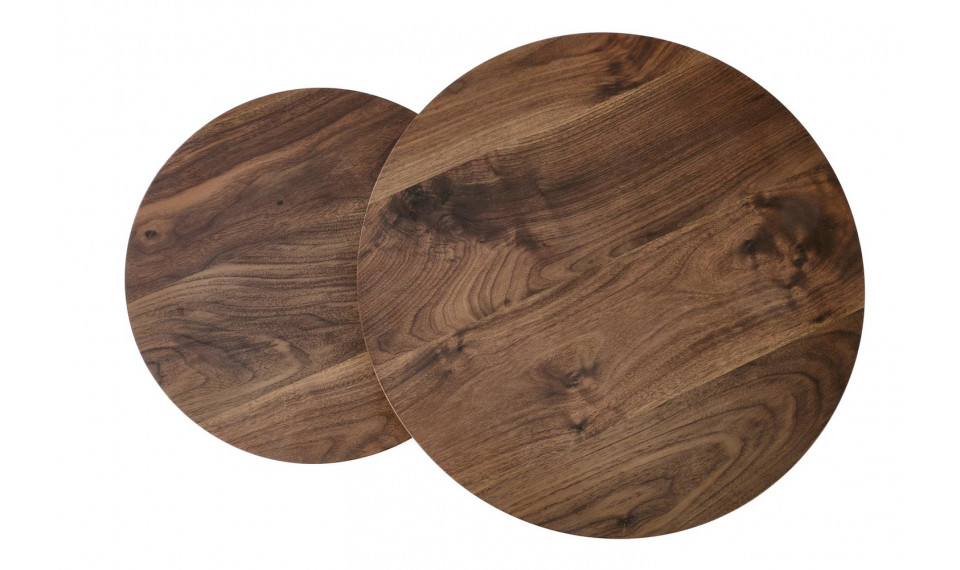 Oreo walnut coffee table set of two walnut/black | Сoffee tables | ZIPhome.ee image 2