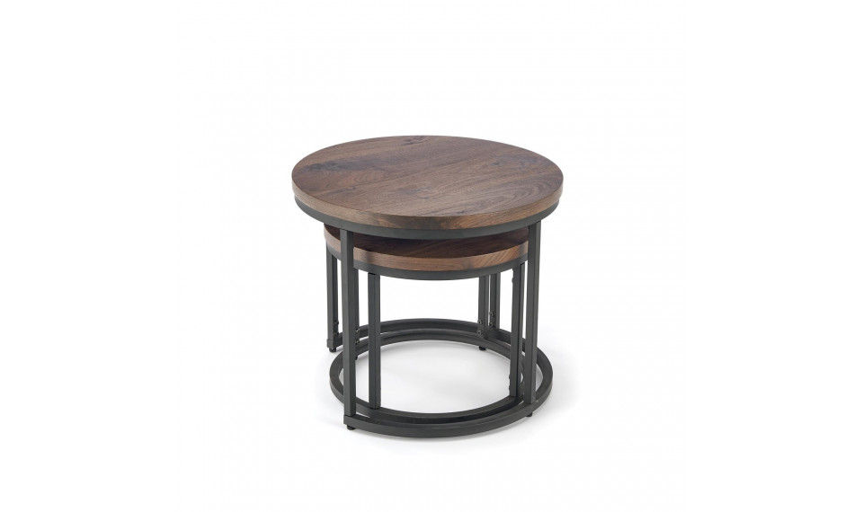 Oreo walnut coffee table set of two walnut/black | Сoffee tables | ZIPhome.ee image 4