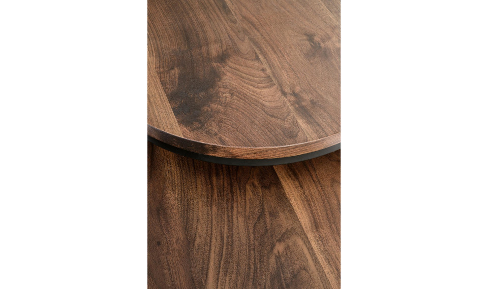 Oreo walnut coffee table set of two walnut/black | Сoffee tables | ZIPhome.ee image 5