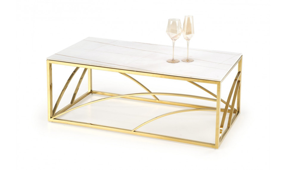 Журнальный столик Universe 3 белый мрамор/золото | Кофейные столы | ZIPhome.ee изображение 1