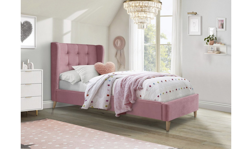 Estella 90x200 roosa voodi | Voodid | ZIPhome.ee pilt 1