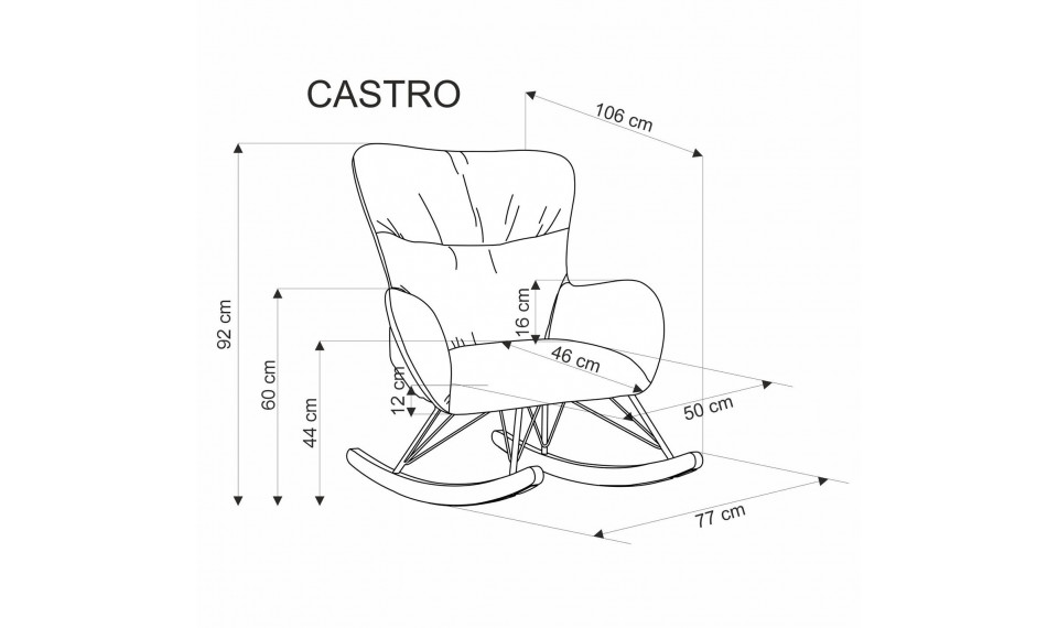 Castro nojatuoli beige | 100% laatu Castro nojatuoli beige | Nojatuolit | ZIPhome.ee kuva 2