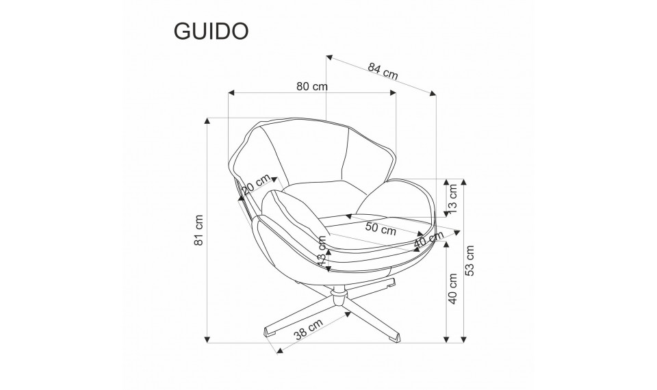 Guido tugitool beez | 100% kvaliteet Guido tugitool beez | Tugitoolid | ZIPhome.ee pilt 3