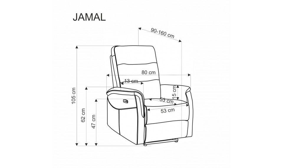 Jamal reclainer nojatuoli beige | 100% laatu Jamal reclainer nojatuoli beige | Nojatuolit | ZIPhome.ee kuva 4