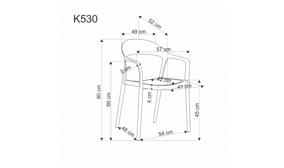 K530 стул белый | Стулья и кресла | ZIPhome.ee изображение 3