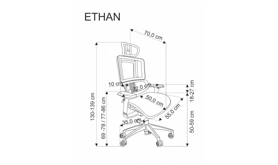 Ethan ergonoomiline kontoritool | Kontoritoolid | ZIPhome.ee kuva 3