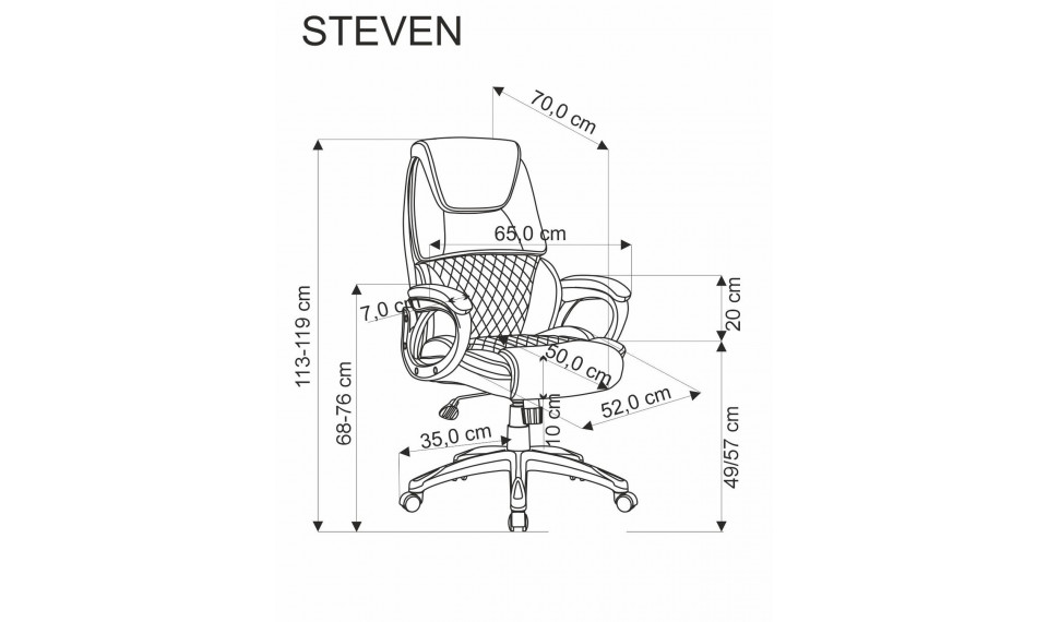 Вращающееся кресло Steven | Офисные кресла | ZIPhome.ee изображение 2