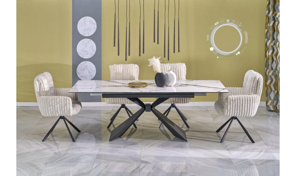 Luciano table extendible white marble | Tables | ZIPhome.ee image 1