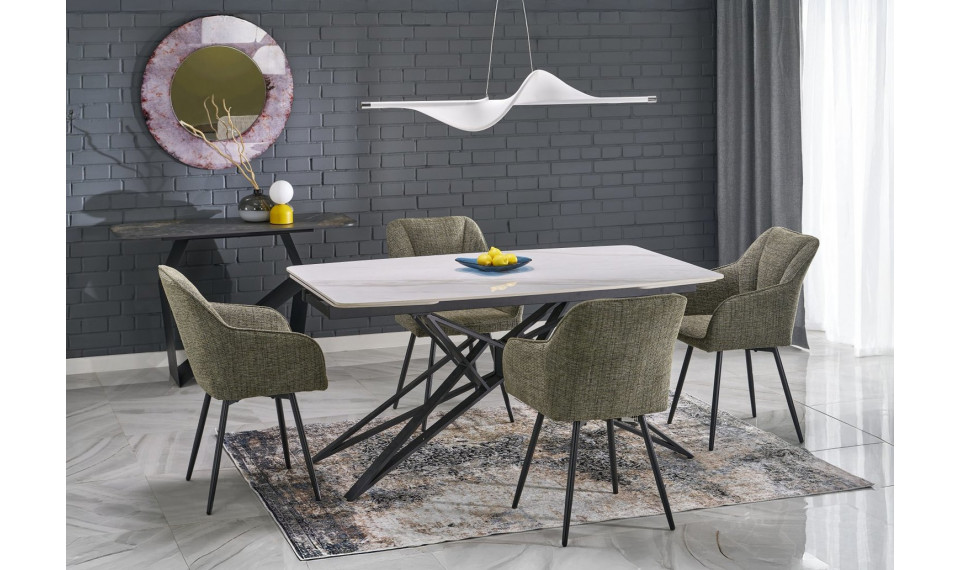 Раздвижной стол Alfredo белый мрамор | Столы | ZIPhome.ee изображение 1