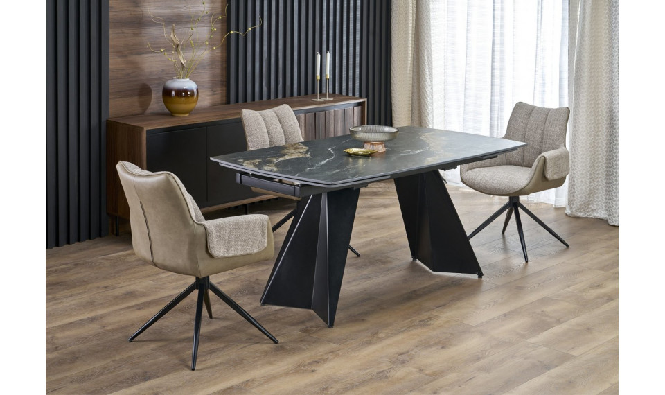 Раздвижной стол Armani черный мрамор | Столы | ZIPhome.ee изображение 1
