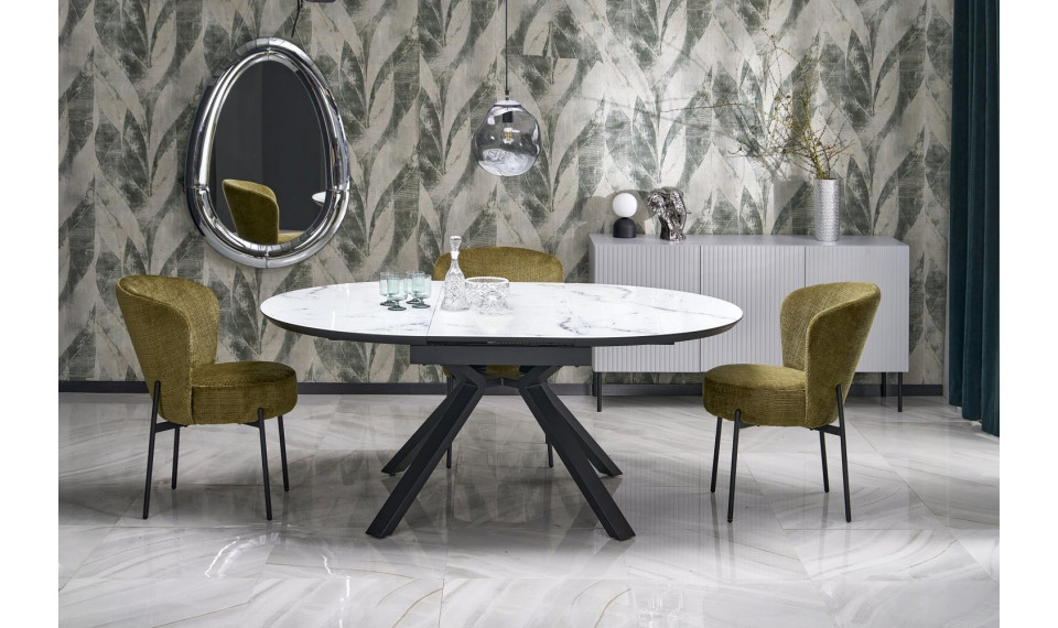 Vertigo table extendible white marble | Tables | ZIPhome.ee image 1