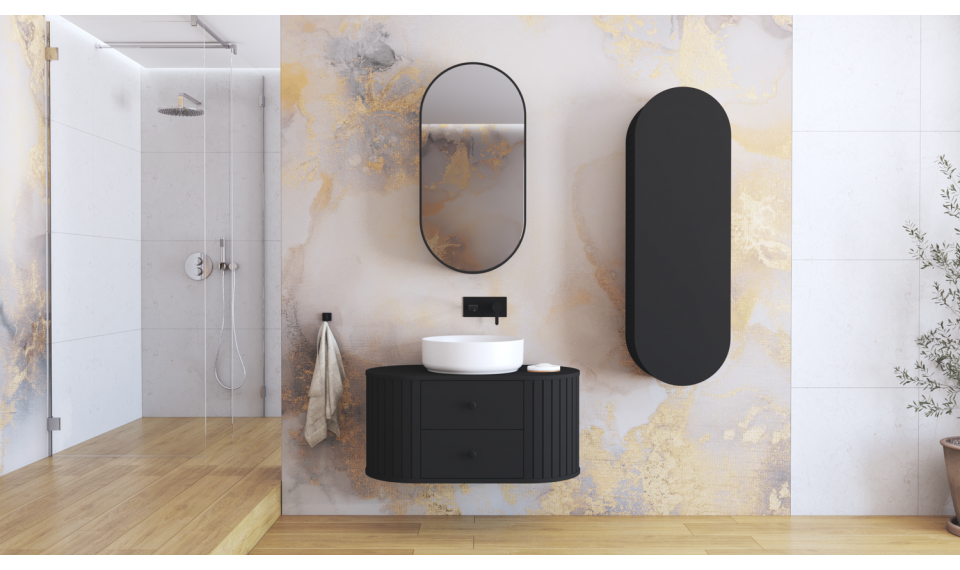 Настенный шкаф Venezia 1D черный | Шкафчики для ванной | ZIPhome.ee изображение 4