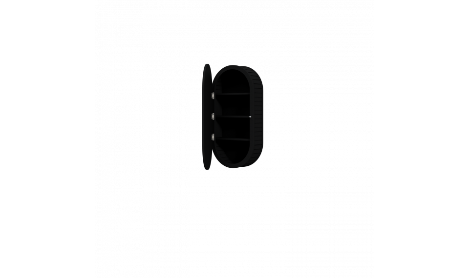 Венецианский 1D зеркальный шкаф черный | Шкафчики для ванной | ZIPhome.ee изображение 3