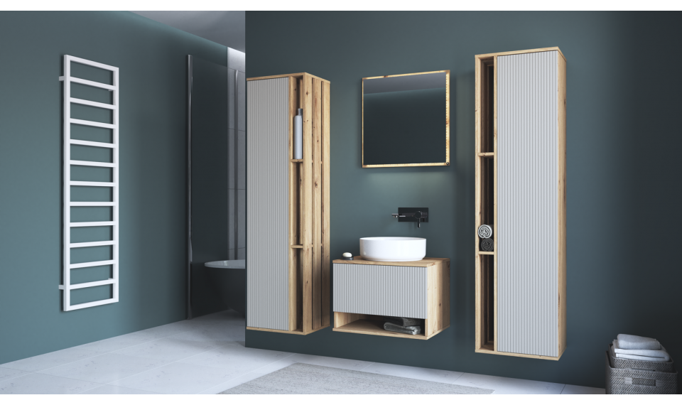 Настенная колонна Aviola 1D дуб ремесленник | Шкафчики для ванной | ZIPhome.ee изображение 6