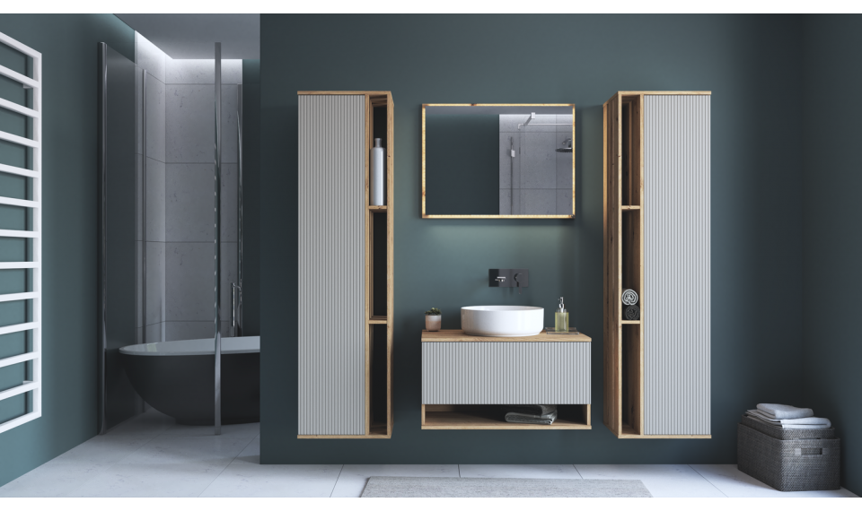 Aviola 80см шкаф для мойки ручной работы дуб | Ванная комната | ZIPhome.ee изображение 4