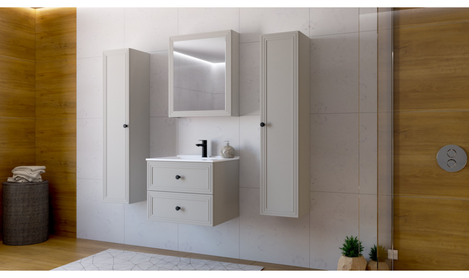 Toreto 70x60см зеркальный шкаф кашемир | Ванная комната | ZIPhome.ee изображение 6