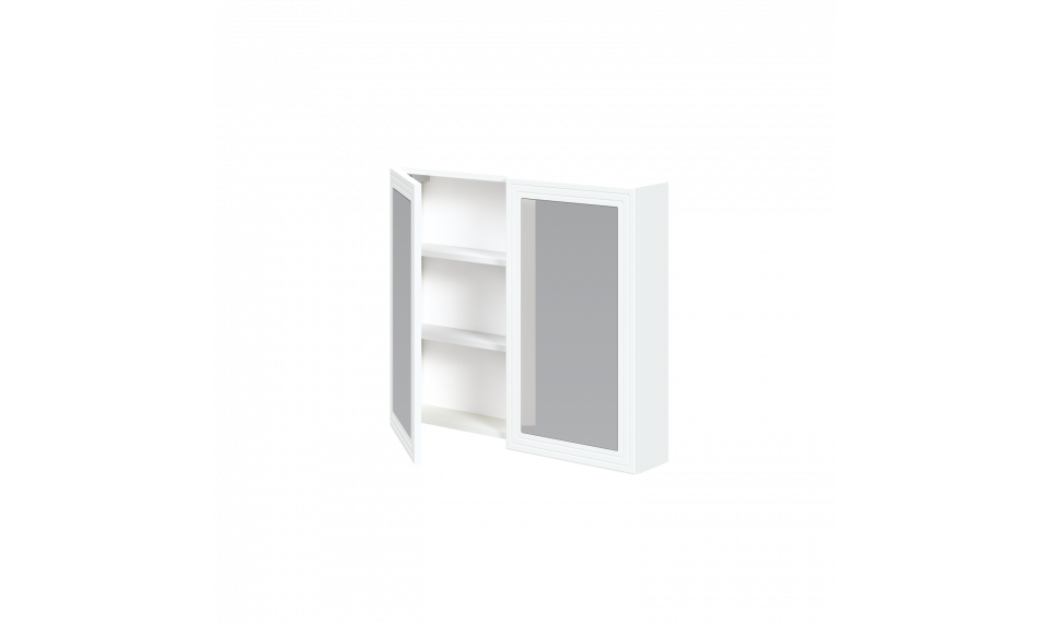 Toreto 70x80cm 2D зеркальный шкаф белый | Ванная комната | ZIPhome.ee изображение 3