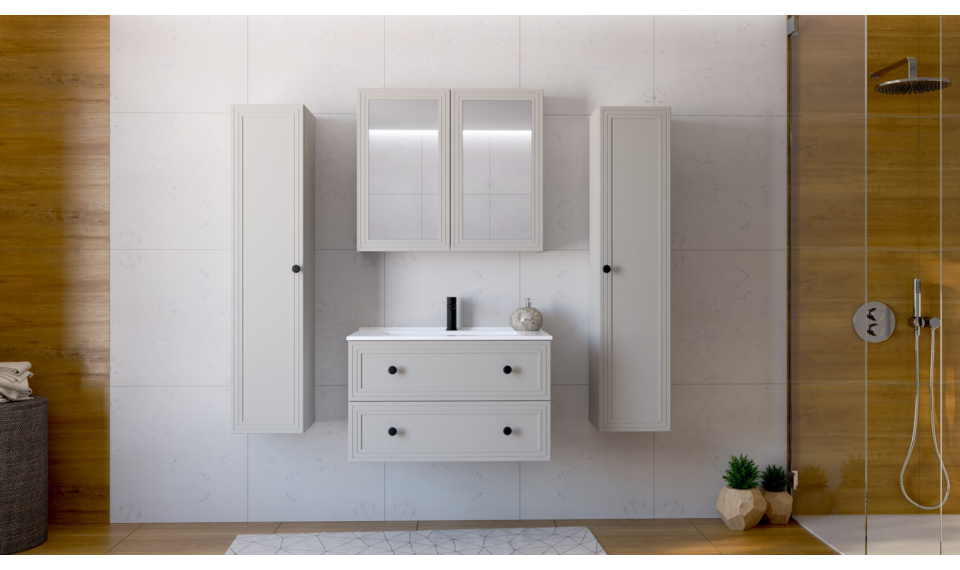 Toreto 70x80cm 2D зеркальный шкаф кашемир | Ванная комната | ZIPhome.ee изображение 4