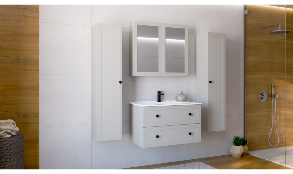 Toreto 70x80cm 2D зеркальный шкаф кашемир | Ванная комната | ZIPhome.ee изображение 5