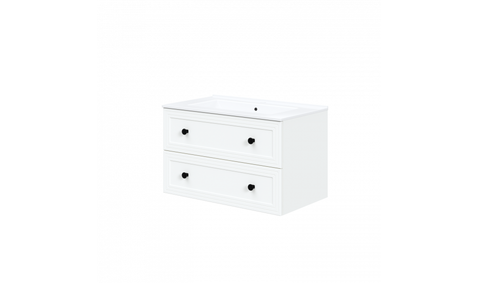 Toreto 80cm 2S valamukapp valge | Vannitoakapid | ZIPhome.ee pilt 2