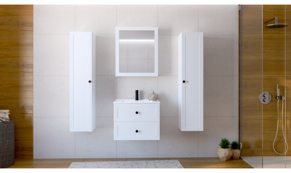 Настенный шкаф Toreto 1D белый | Шкафчики для ванной | ZIPhome.ee изображение 4