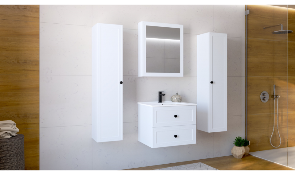 Настенный шкаф Toreto 1D белый | Шкафчики для ванной | ZIPhome.ee изображение 5