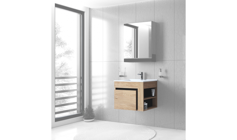 Duesa 60см 1S шкаф для мойки золотой дуб | Ванная комната | ZIPhome.ee изображение 1